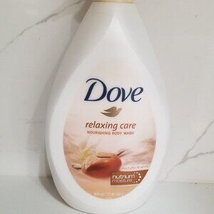 1 Bottle Dove Relaxing Care Body Wash Shea Butter & Vanilla Net 800 ml. / 27.05